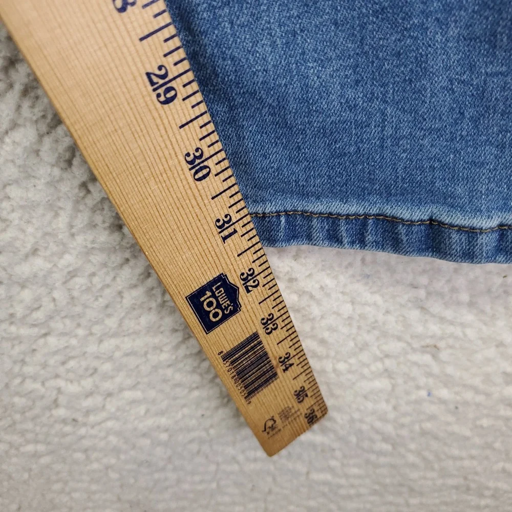 Kenneth Cole New York Mens Slim Fit Jeans 46x32 Blue Medium Wash Stretch Denim